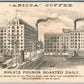 BLACK AMERICANA ARIOSA COFFEE ANTIQUE ADVERTISING VICTORIAN TRADE CARD