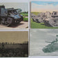 LOT of 15 VINTAGE MILITARY THEME POSTCARDS w/ TANKS