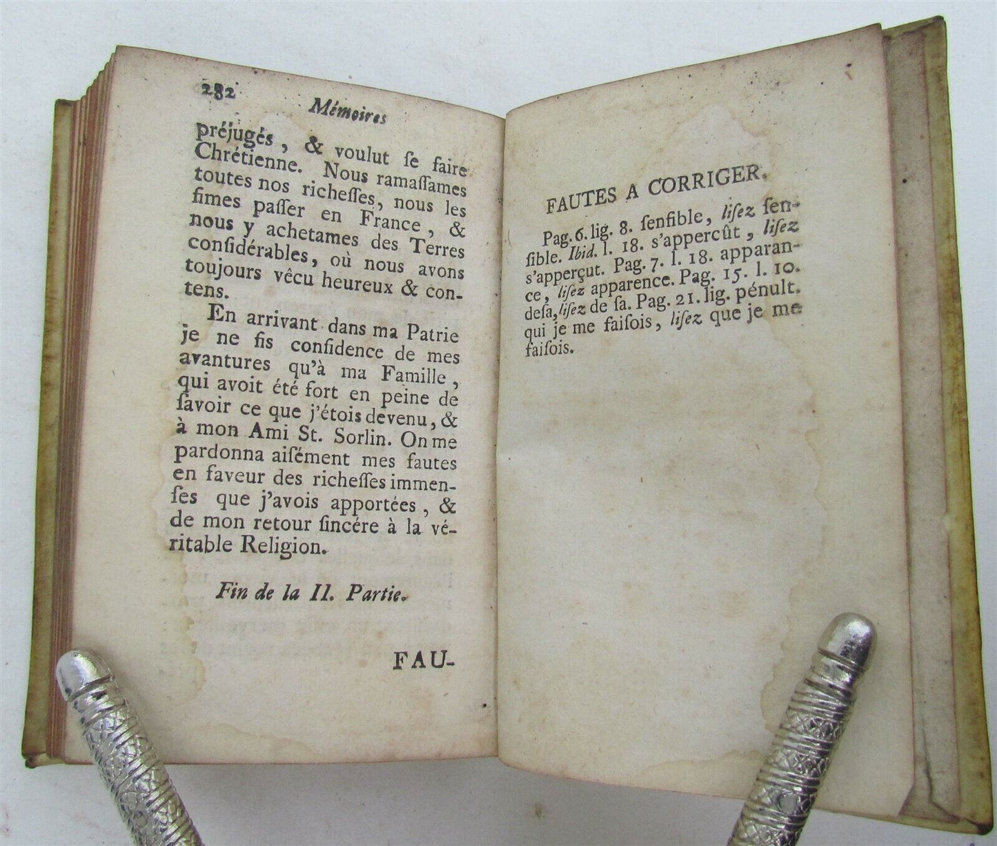 1737 MEMOIRES DU COMTE DE VAXERE OU LE FAUX RABIN antique vellum bound Judaica