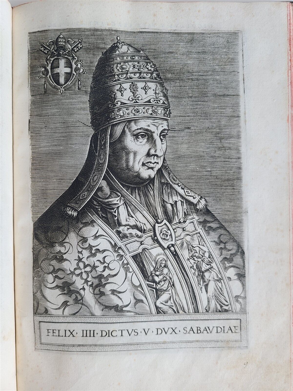 1568 ILLUSTRATED w/28 POPE PORTRAITS XXVII PONTIFICUM ELOGIA ET IMAGINES antique