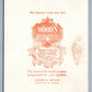 PILGRIM'S THANKSGIVING ANTIQUE BOSTON COFFEE ADVERTISING POSTCARD ARTIST SIGNED