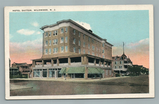 WILDWOOD NJ HOTEL DAYTON ANTIQUE POSTCARD