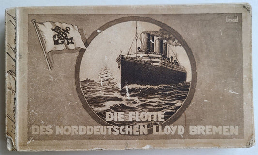 GERMAN LLOYD SHIPS 35 VINTAGE DETACHABLE POSTCARDS ANTIQUE DIE FLOTTE