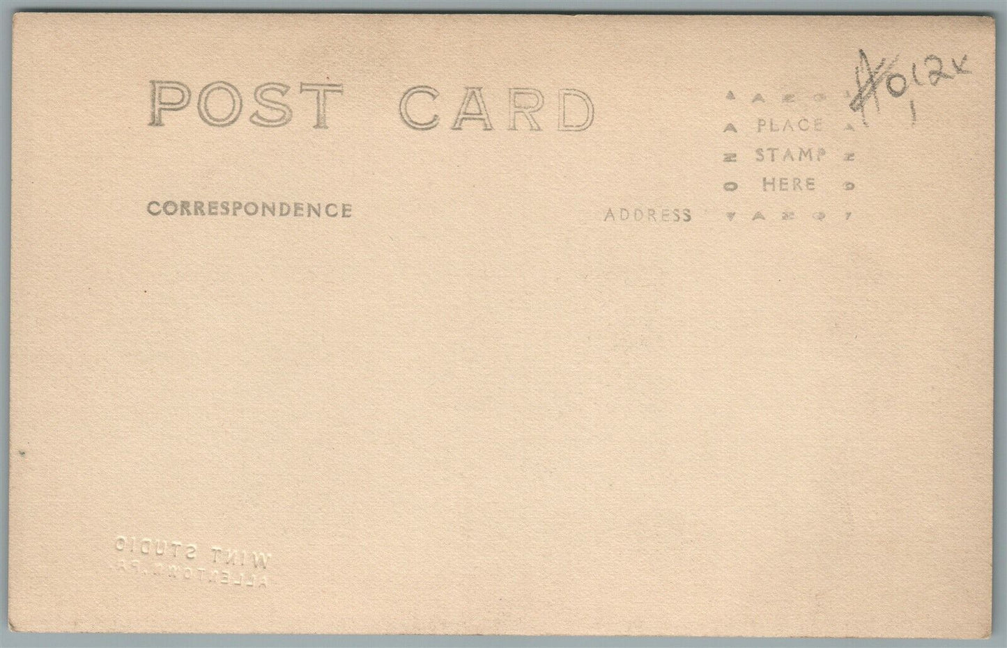 EASTERN SALISBURY PA JERUSALEM UNION CHURCH ANTIQUE REAL PHOTO POSTCARD RPPC