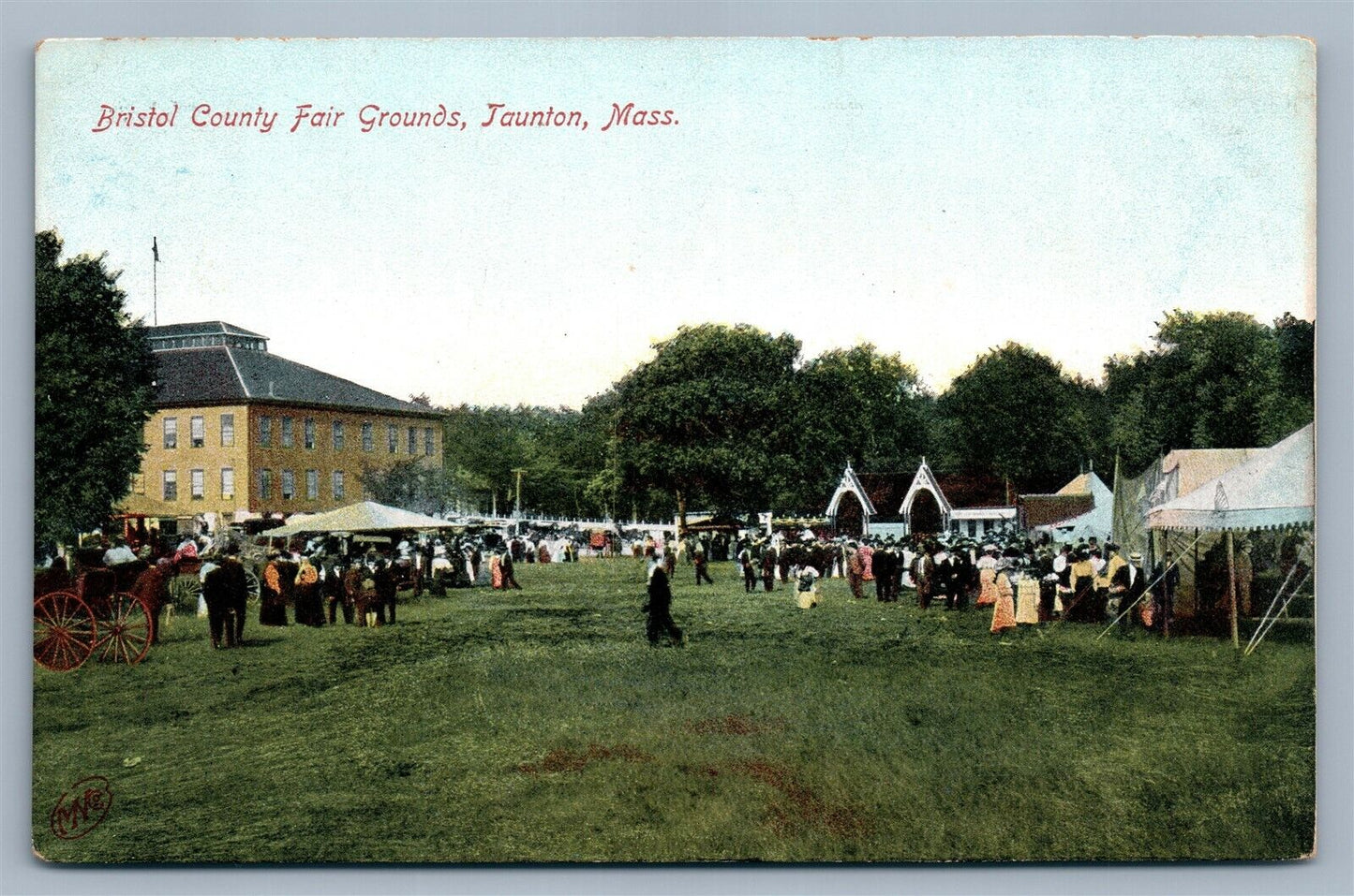 TAUNTON MA BRISTOL COUNTY FAIR GROUNDS ANTIQUE POSTCARD