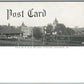 PERKASIE BUCKS CO PA PUBLIC SCHOOL RAILWAY STATION ANTIQUE DOUBLE SIDED POSTCARD