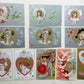 LOT of 11 ST.VALENTINE DAY EMBOSSED ANTIQUE POSTCARDS