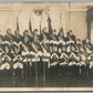 GERMAN SOLDIERS or CADETS in PARADE UNIFORM WWI ANTIQUE REAL PHOTO POSTCARD RPPC