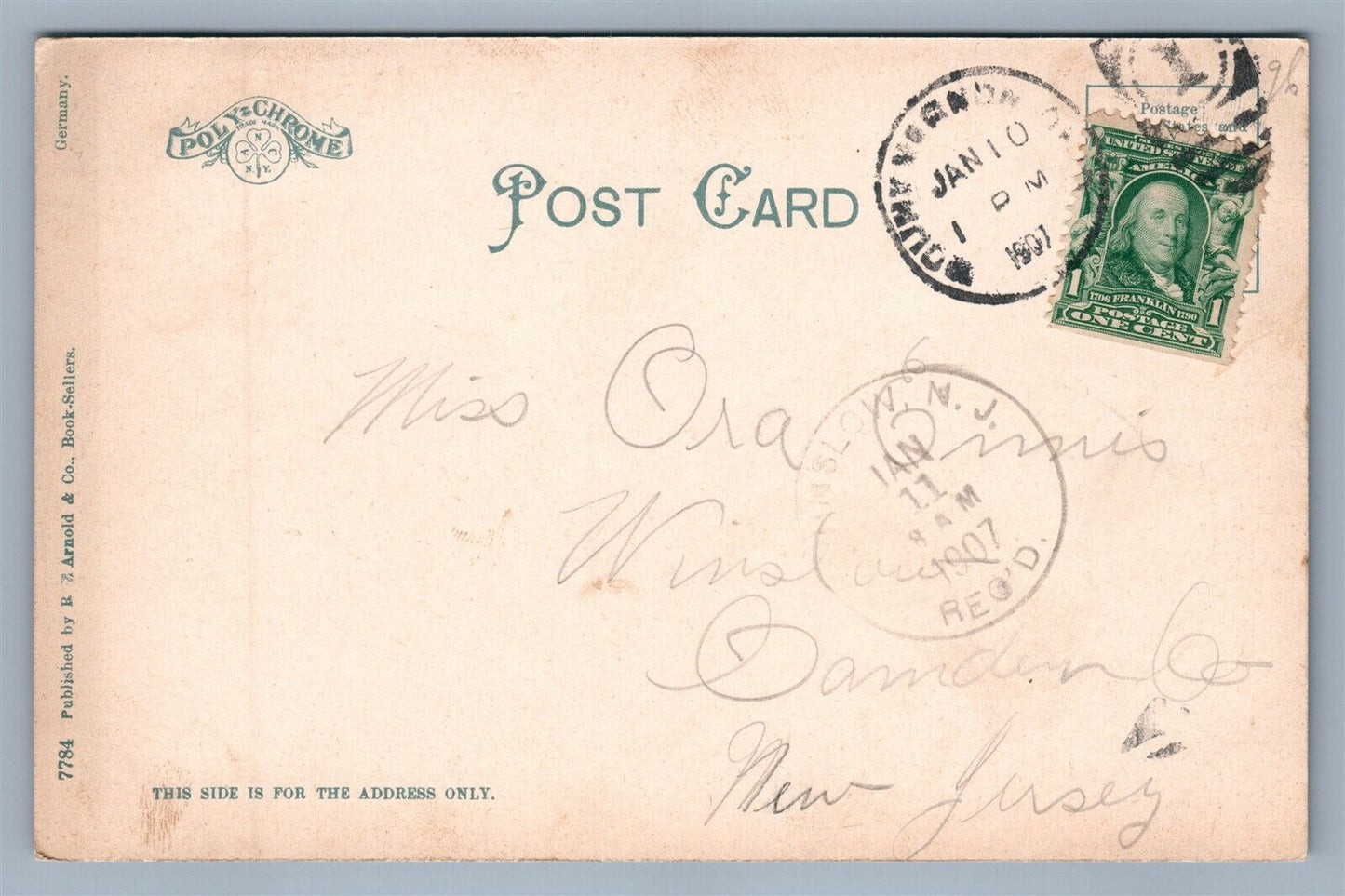 MT.VERNON OH RAILWAY STATION ANTIQUE POSTCARD railroad train depot