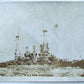 ANTIQUE RPPC REAL PHOTO POSTCARD USS NEW HAMPSHIRE SHIP