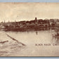 CARTHAGE NY BLACK RIVER 1917 ANTIQUE POSTCARD
