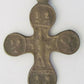 RUSSIAN BRONZE ICON CROSS double-sided 16th CENTURY ANTIQUE rare