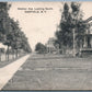 OAKFIELD NY WEBBER AVENUE 1910 ANTIQUE POSTCARD w/ CORK CANCEL