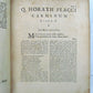 1728 HORACE POETRY antique Horatius Flaccus Ex Recensione by RICHARD BENTLEY