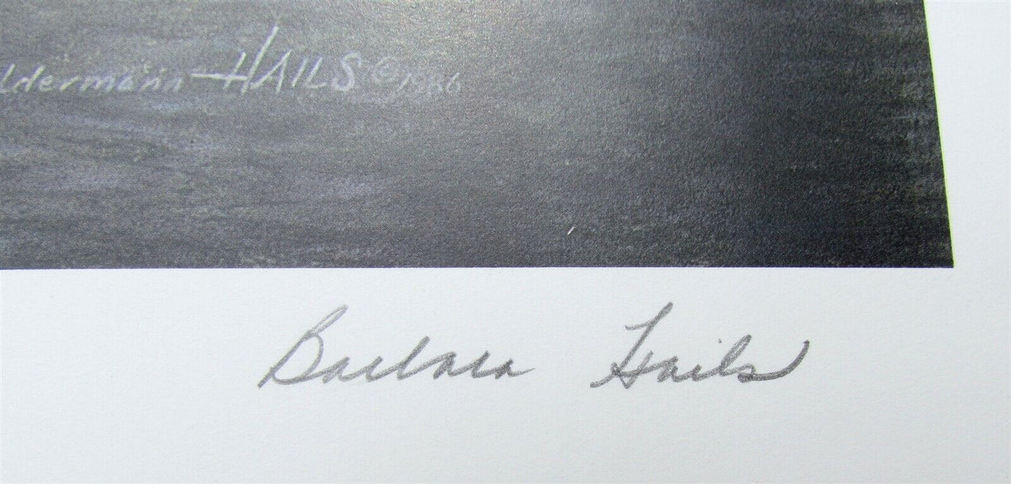 1986 vintage BARBARA HAILS LIMITED EDITION SIGNED NUMBERED PRINT