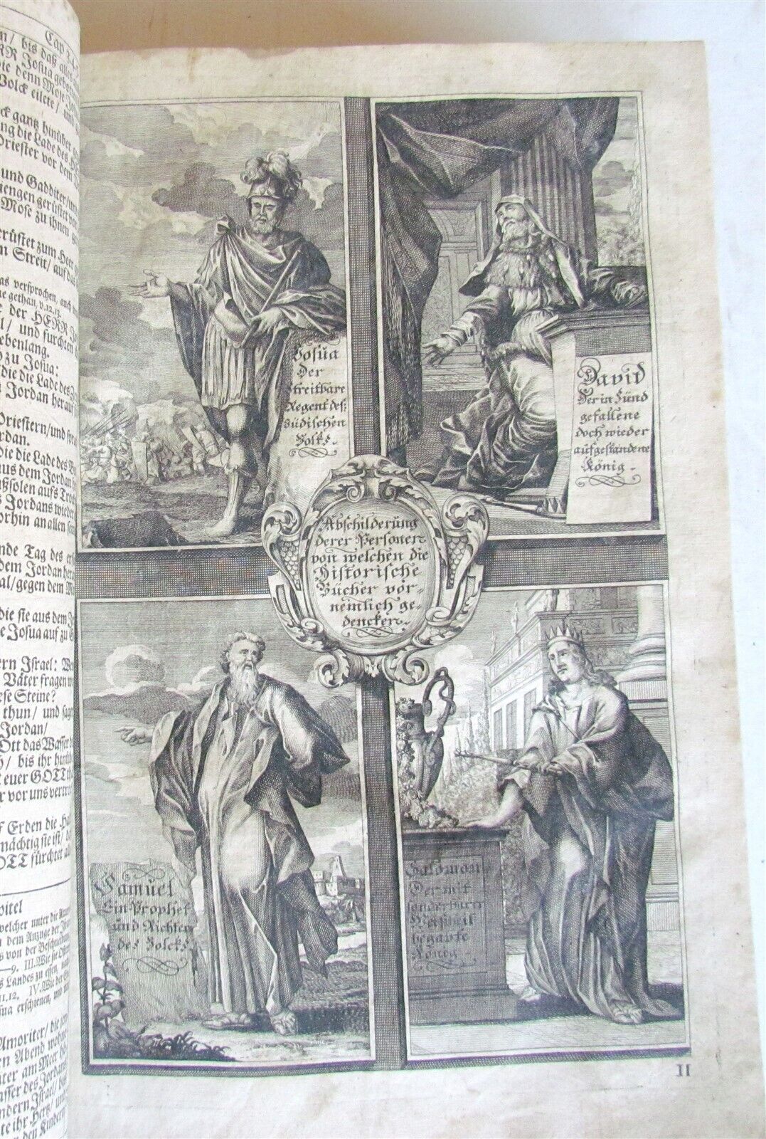 1736 BIBLE in GERMAN ILLUSTRATED w/145 WOODCUTS antique Dilherr Biblia FOLIO