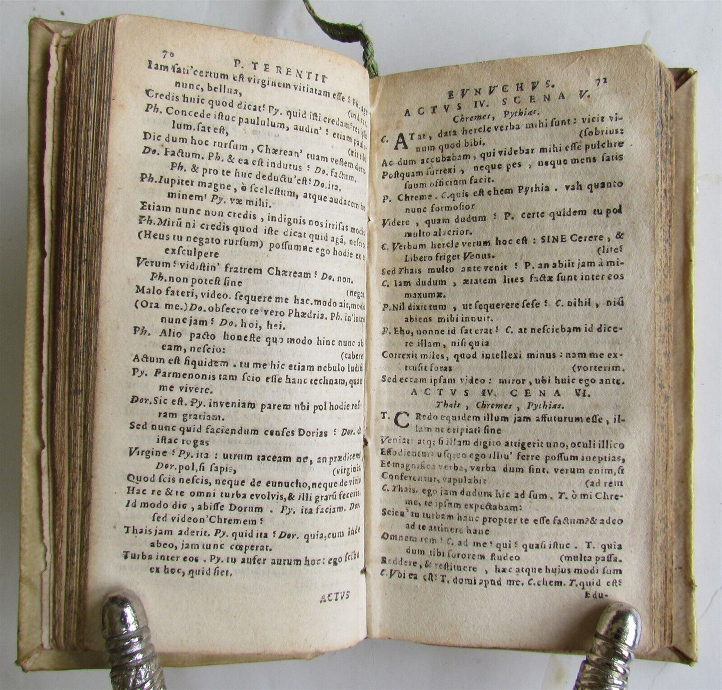 1640s TERENCE COMEDIES POETRY antique Publius Terentius Afer VELLUM BINDING