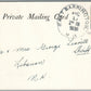 BARRINGTON NH MAJOR TEA INVITATION ANTIQUE POSTCARD