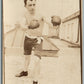 BOXER POSING ANTIQUE REAL PHOTO POSTCARD RPPC