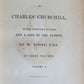 1854 ALDINE PRESS POETICAL WORKS of CHARLES CHURCHILL antique 3 VOLUMES