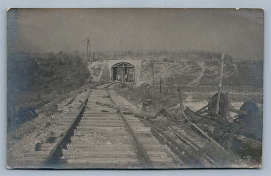 TRAIN WRECK ANTIQUE REAL PHOTO POSTCARD RPPC railroad railway