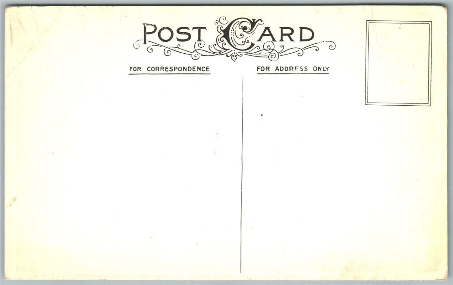 ELIZABETHTOWN PA KLEIN CHOCOLATE CO. PRINTING DEPT ANTIQUE POSTCARD