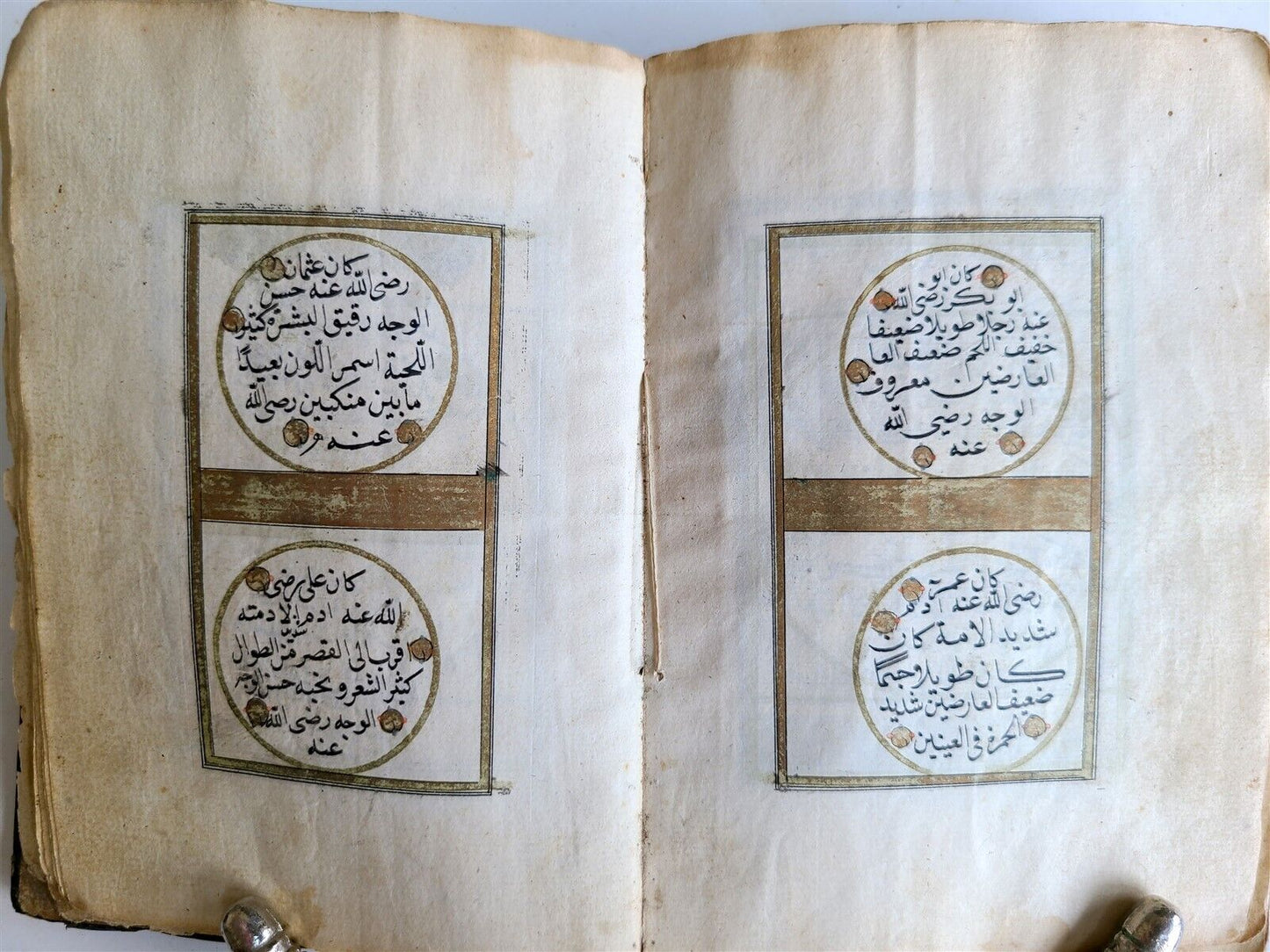 19th CENTURY MANUSCRIPT KORAN in OTTOMAN TURKISH LANGUAGE antique ILLUMINATED