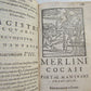 1585 ILLUSTRATED MACARONIC POETRY MERLINI COCAII antique 16th CENTURY