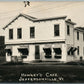 JEFFERSONVILLE VT HAWLEY'S CAFE TOURISTS INN ANTIQUE REAL PHOTO POSTCARD RPPC