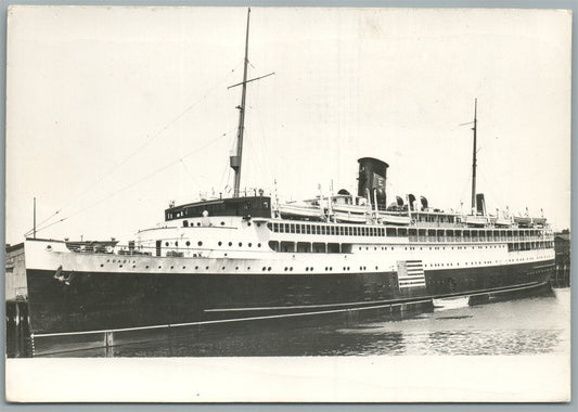 STEAMBOAT ACADIA VINTAGE REAL PHOTO POSTCARD RPPC