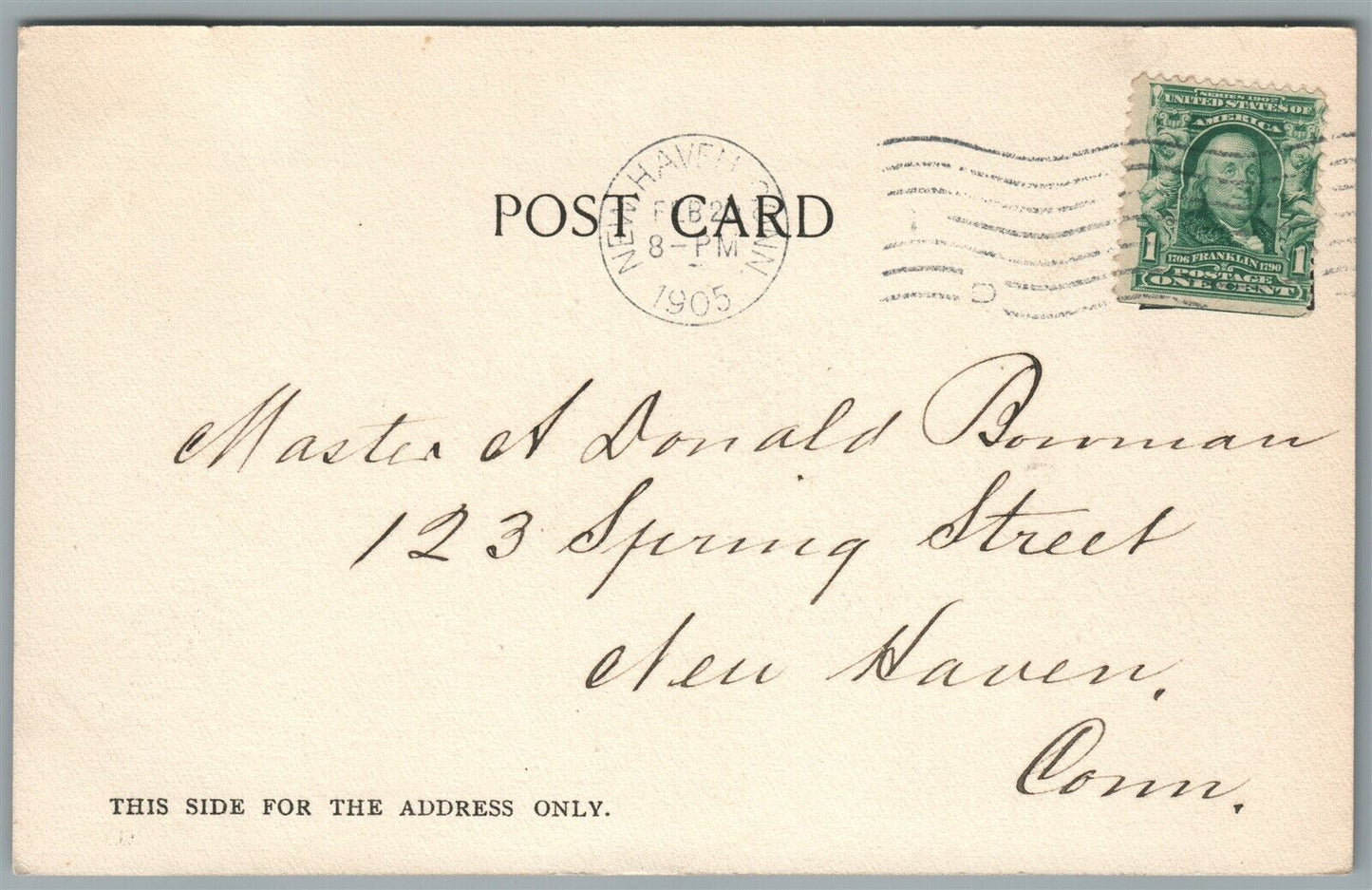 NEW HAVEN CT OFFICES of NY NH & H RAILROAD ANTIQUE POSTCARD