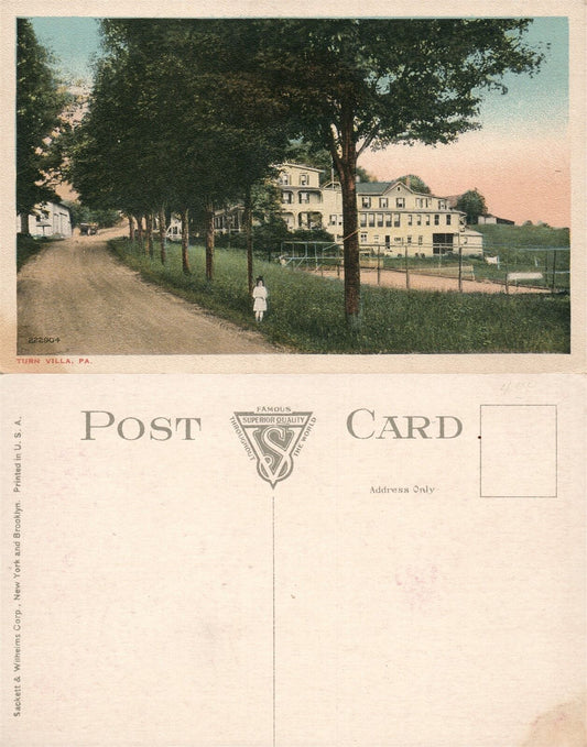 TURN VILLA PA ANTIQUE POSTCARD