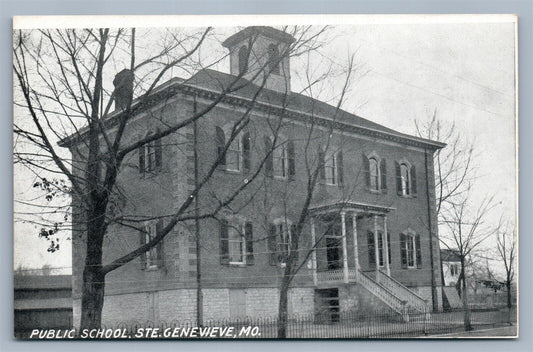 STE.GENEVIEVE MO PUBLIC SCHOOL ANTIQUE POSTCARD