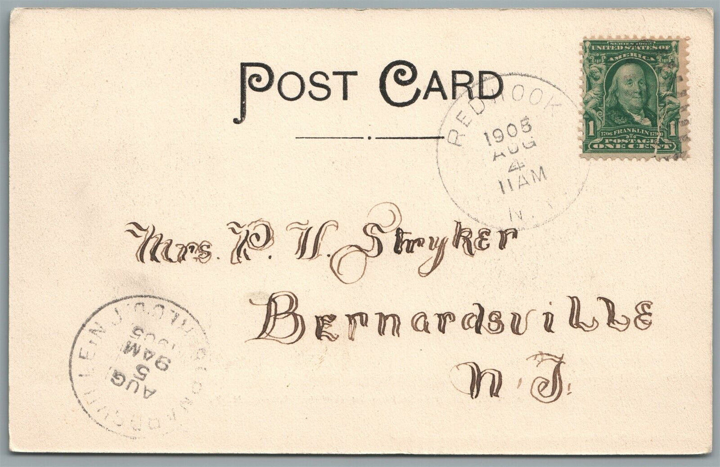 LIBERTY NY MAIN STREET ANTIQUE POSTCARD