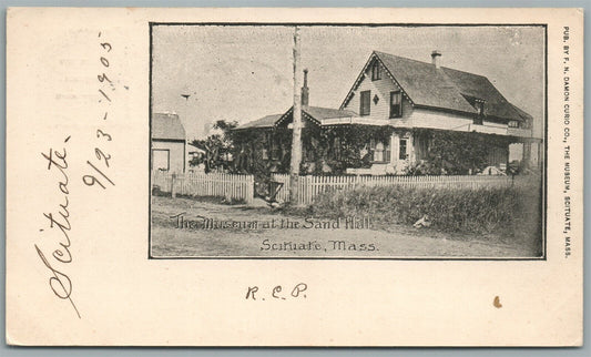 NORTH SCITUATE MA MUSEUM AT SAND HILL ANTIQUE POSTCARD
