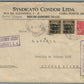 BRAZIL to ARGENTINA VINTAGE COVER w/ STAMPS Syndicato Condor Ltd