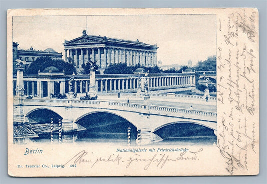 BERLIN GERMANY NATIONALGALERIE 1900 ANTIQUE POSTCARD