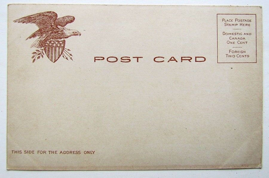 VINTAGE UNDIVIDED POSTCARD BATTERY PARK NEW YORK