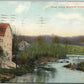 EASTON PA ALONG BUSHKILL CREEK ANTIQUE POSTCARD