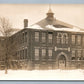 WEST SCHOOL BUILDING 1915 ANTIQUE REAL PHOTO POSTCARD RPPC CLEVELAND OH POSTMARK