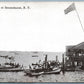 BROOKLYN NY BENSONHURST WATER SCENE ANTIQUE POSTCARD