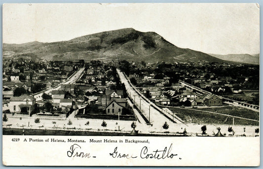 HELENA MT ANTIQUE POSTCARD