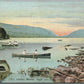 BAR HARBOR ME EAGLE LAKE ANTIQUE POSTCARD