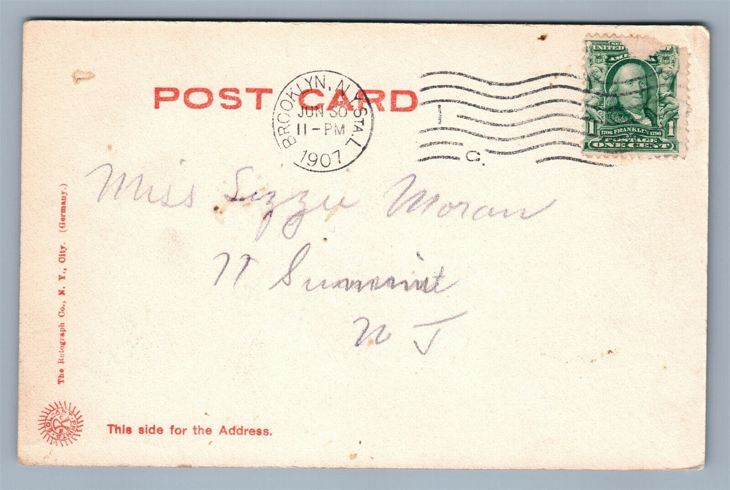 BROOKLYN NAVY YARD NY COMMANDANT'S RESIDENCE ANTIQUE POSTCARD