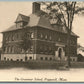 PEPPERELL MA GRAMMAR SCHOOL ANTIQUE POSTCARD