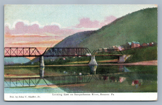 RENOVO PA SUSQUEHANNA RIVER ANTIQUE POSTCARD