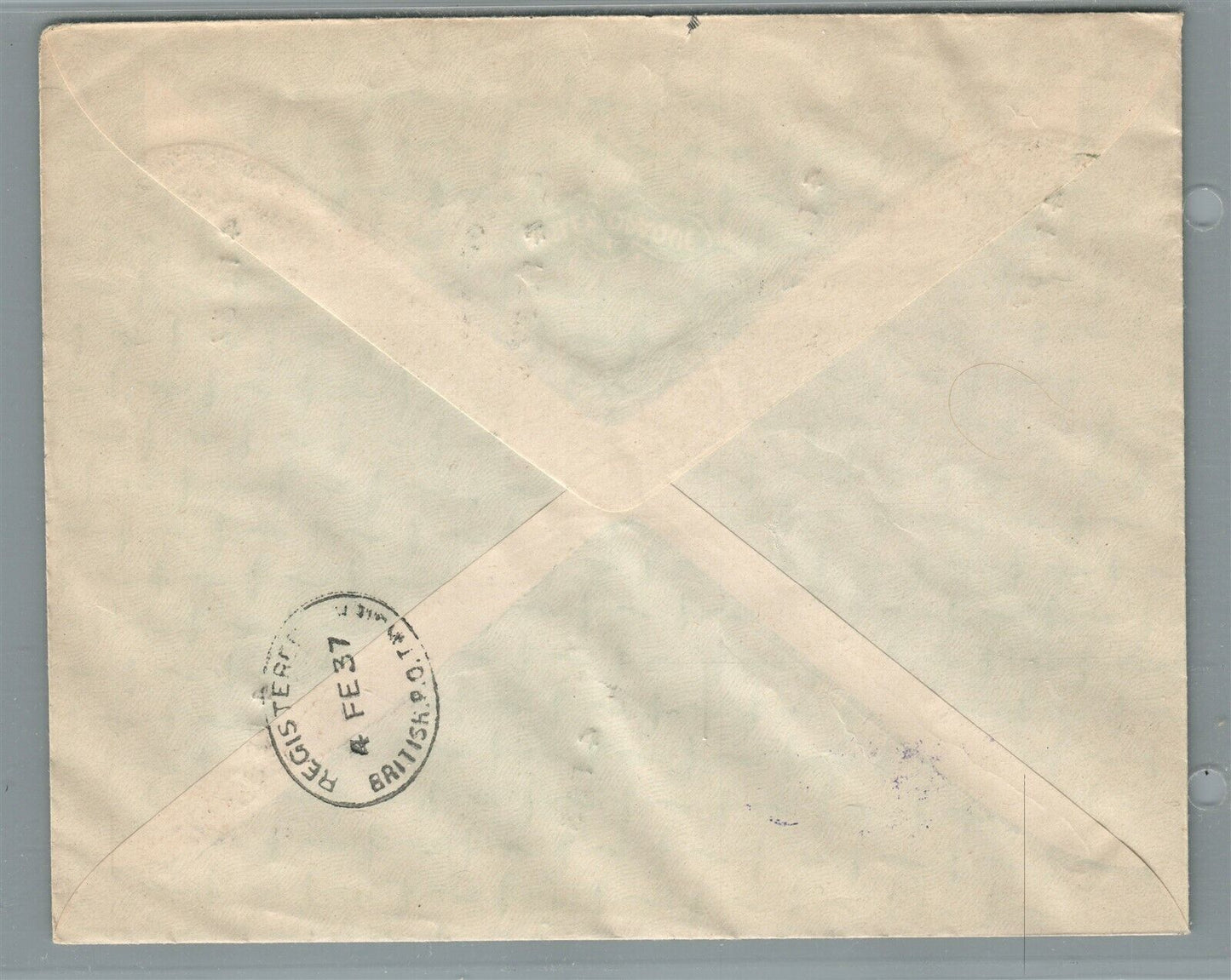 TANGIER MOROCCO VINTAGE 1937 COVER w/ MANY STAMPS