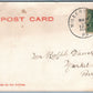 MILLERSVILLE PA STATE NORMAL SCHOOL 1906 UNDIVIDED ANTIQUE POSTCARD CORK STAMP