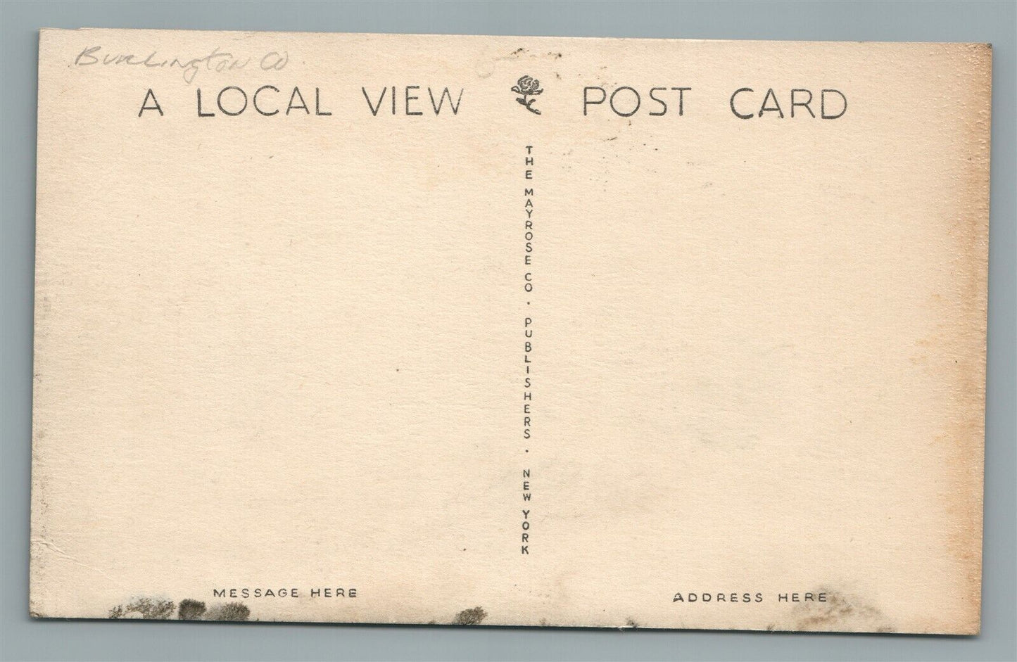 MT.HOLLY NJ COURT HOUSE ANTIQUE POSTCARD