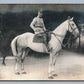 GERMAN KRONPRINZ ON HORSE ANTIQUE REAL PHOTO POSTCARD RPPC